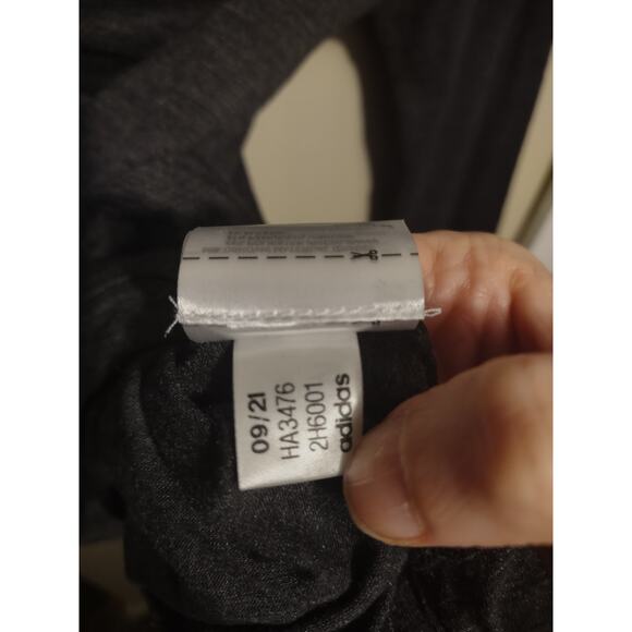 Adidas Standard Essentials Slub Women's Recycled Hoodie Gray XS Casual Preppy - Picture 6 of 9